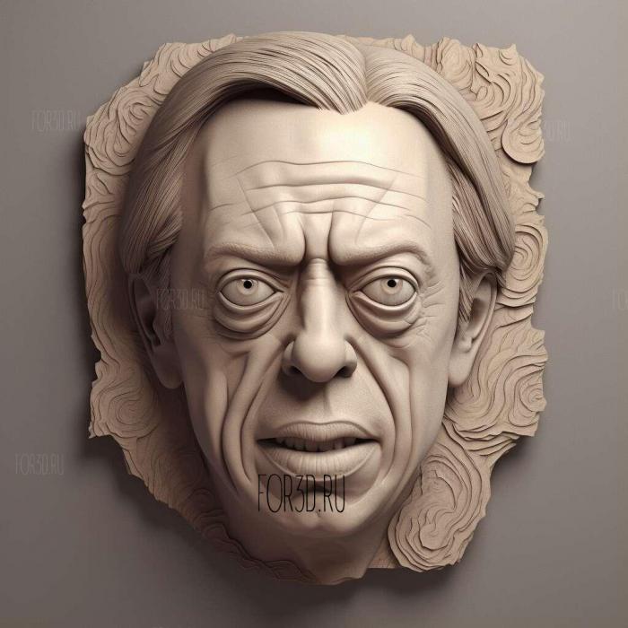 steve buscemi 1 stl model for CNC